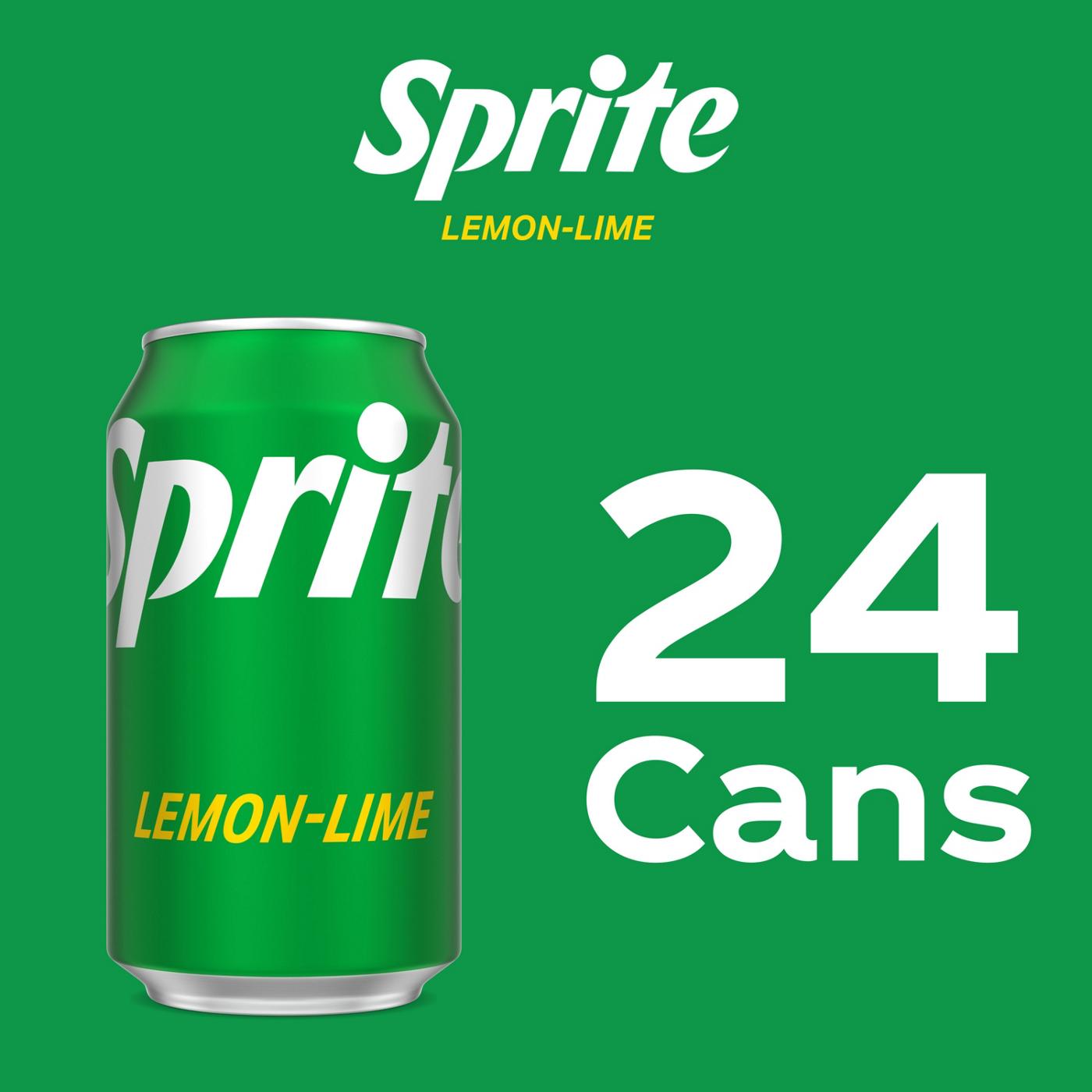 Sprite Lemon-Lime Soda Soft Drink 24 pk Cans; image 5 of 7