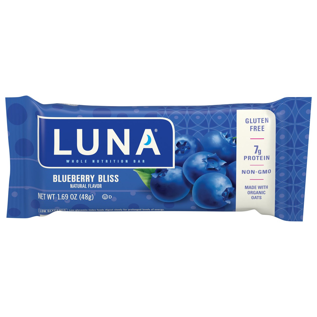 Luna Blueberry Bliss Nutrition Bar Shop Snacks & Candy at HEB