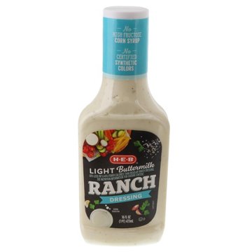 H-E-B Light Salad Dressing - Buttermilk Ranch, 16 oz