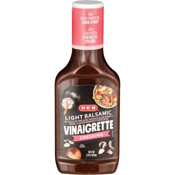 H-E-B Light Balsamic Vinaigrette Dressing, 16 oz