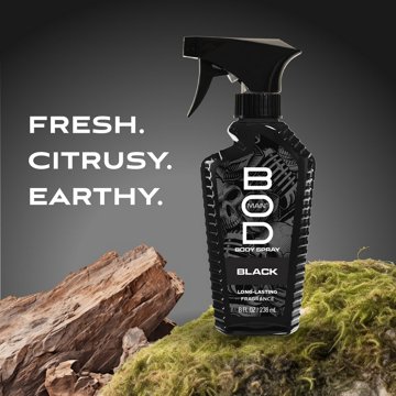 BOD Man Black Fragrance Body Spray, 8 oz