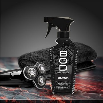 BOD Man Black Fragrance Body Spray, 8 oz