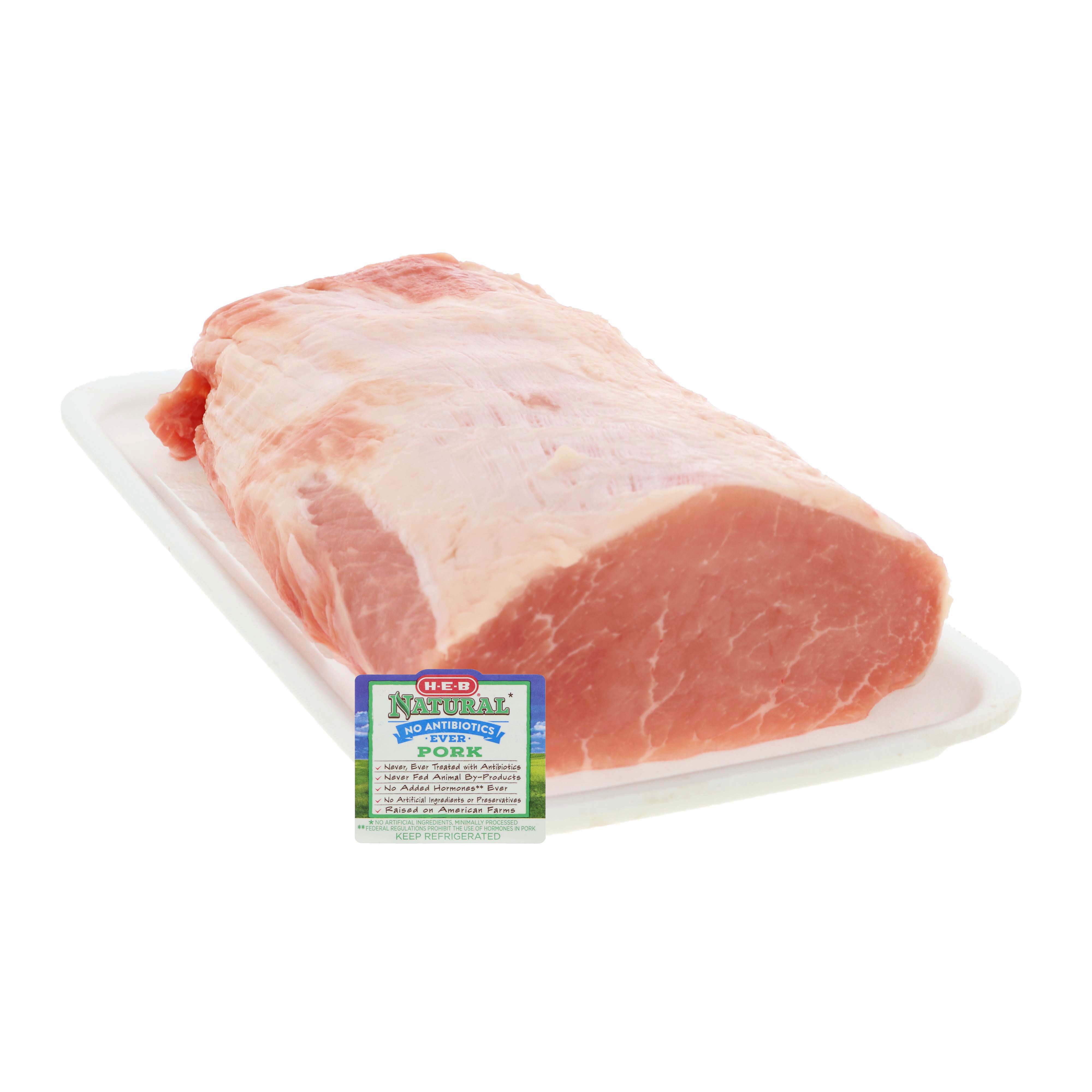 HEB Natural Pork Ribeye Roast Boneless Shop Pork at HEB