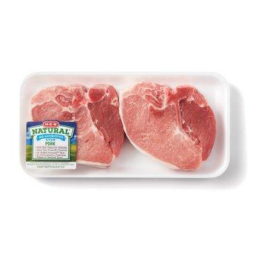 H-E-B Natural Bone-in Center Loin Pork Chops, Thick Cut, Avg. 1.5 lbs