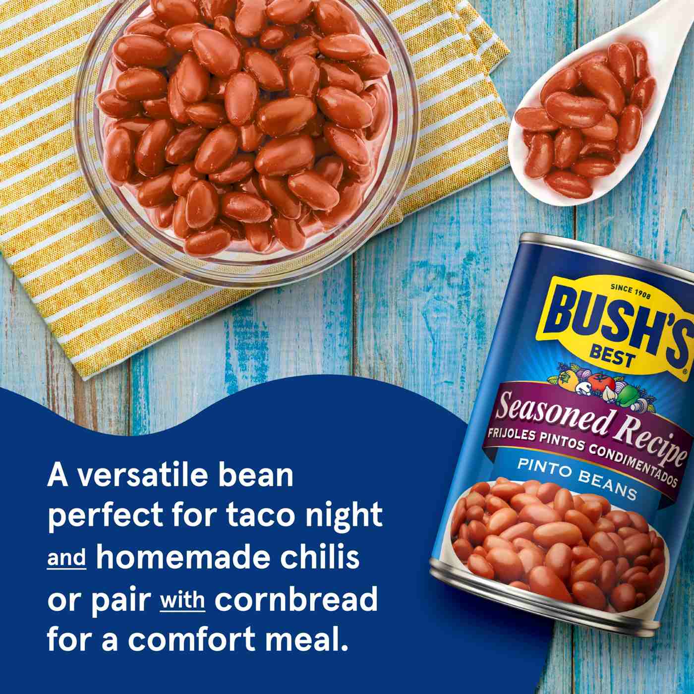 Bush's Best Seasoned Recipe Pinto Beans; image 2 of 5
