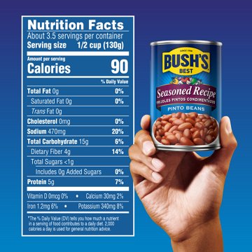 Bush's Best Seasoned Recipe Pinto Beans
