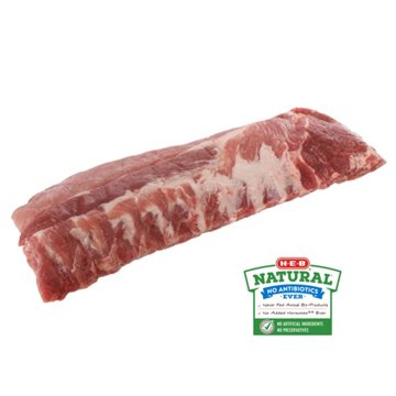 H-E-B Natural Pork Baby Back Ribs, Avg. 3.09 lbs