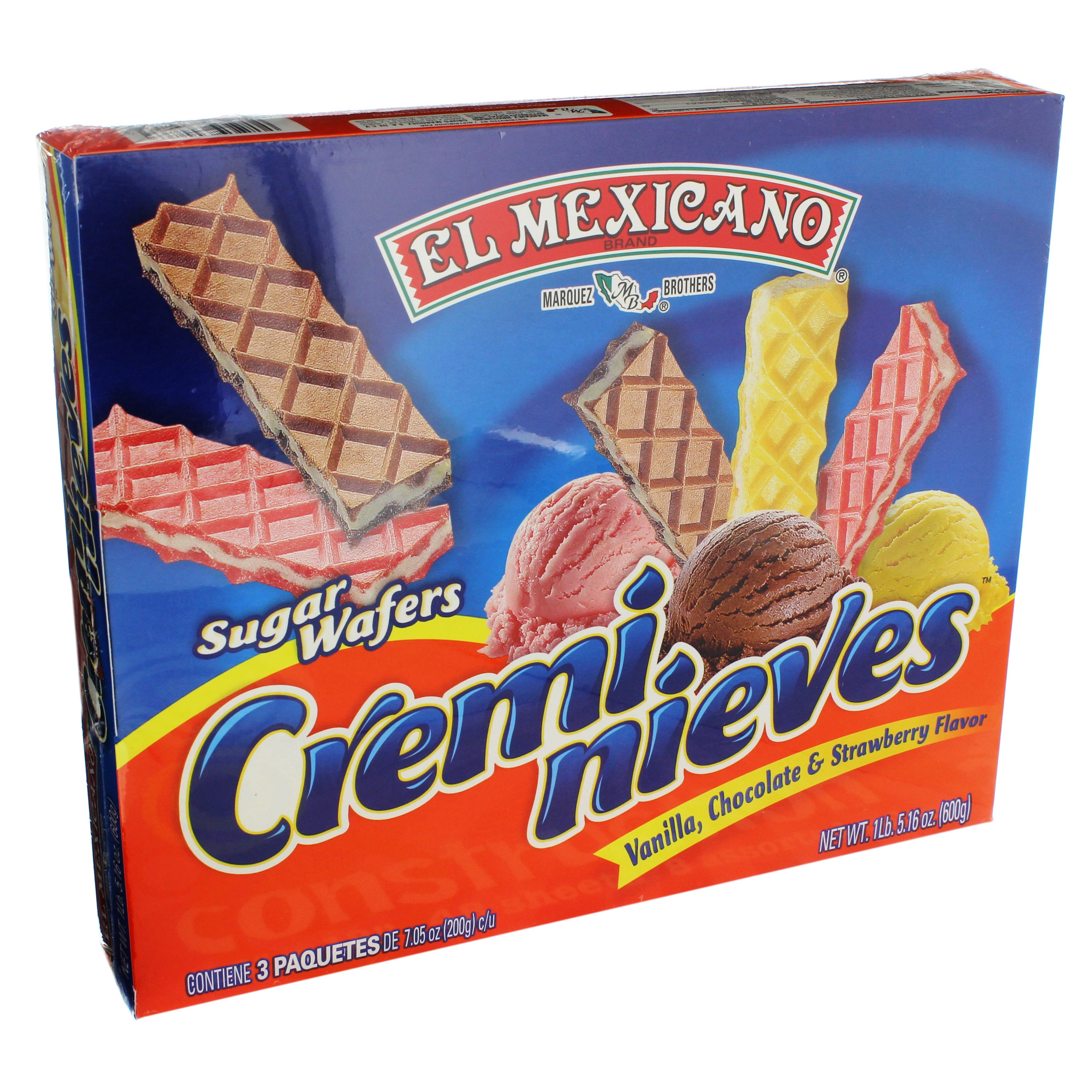 El Mexicano Cremi Nieves Sugar Wafers Variety Pack Shop Cookies at HEB