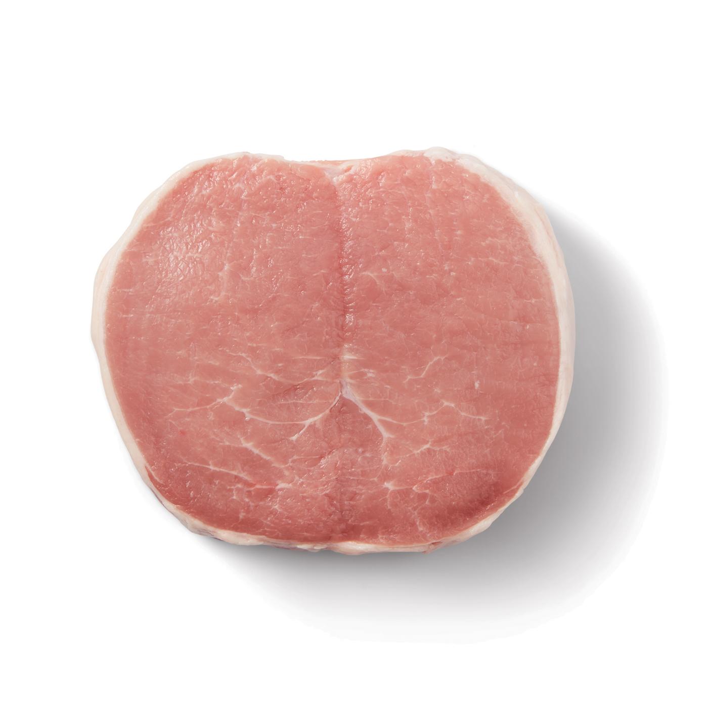 H-E-B Natural Boneless Butterflied Center Loin Pork Chop, Thick Cut; image 1 of 2