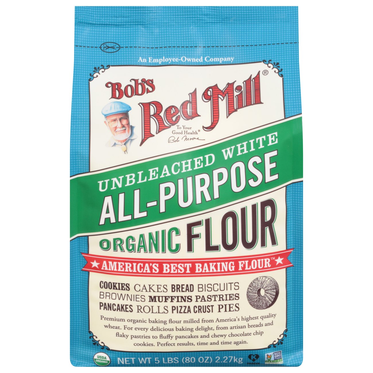 Bob's Red Mill White Unbleached Organic Flour Shop Flour at HEB
