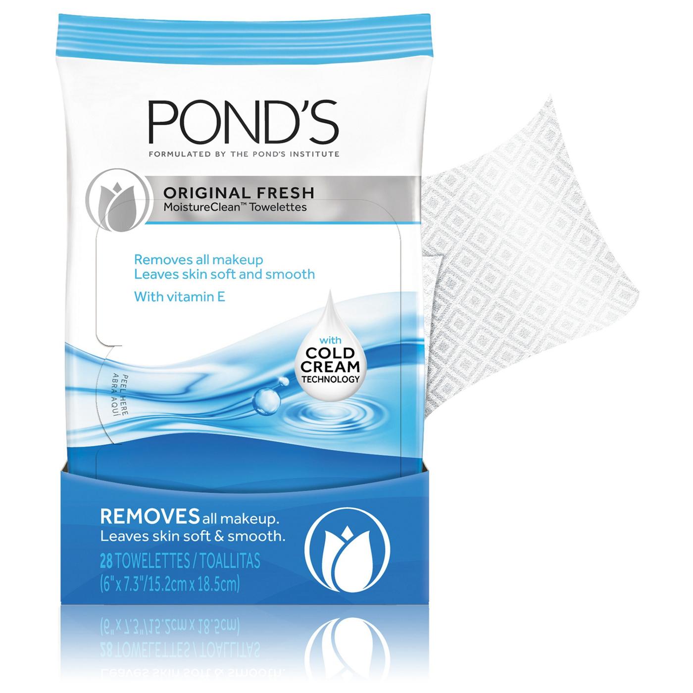 Pond's Original Fresh Moisture Clean Towelettes; image 1 of 3