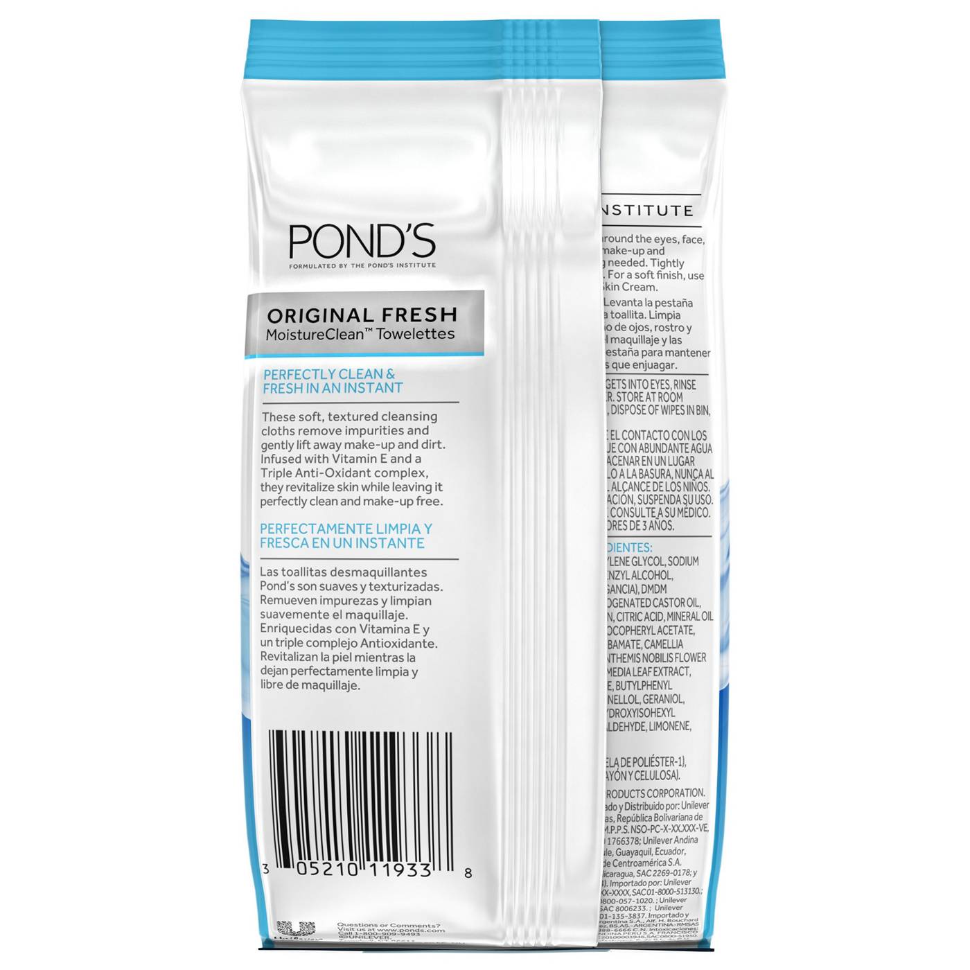 Pond's Original Fresh Moisture Clean Towelettes; image 2 of 3