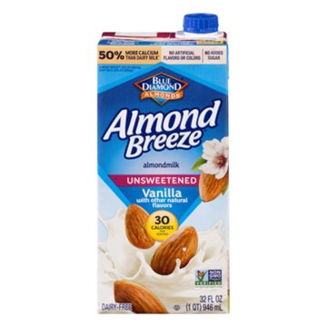 Blue Diamond Almond Breeze Unsweetened Vanilla Non-dairy Almond Milk