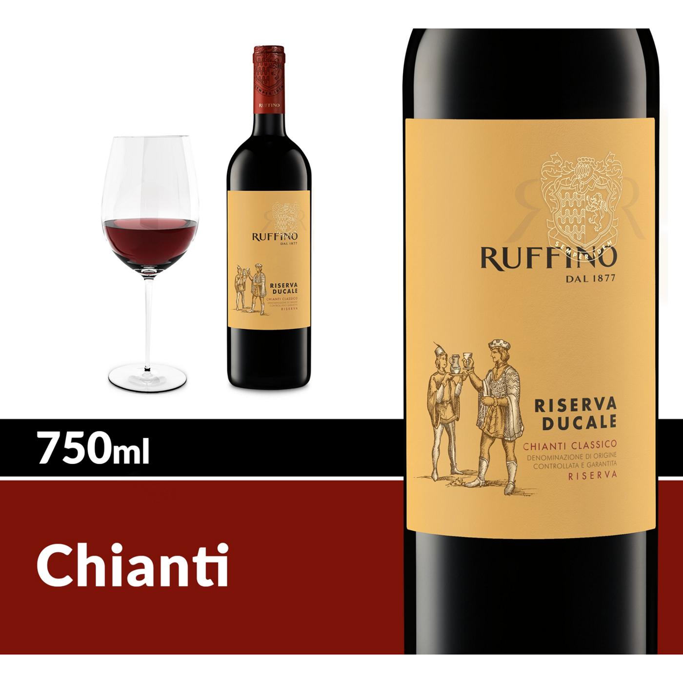 Ruffino Riserva Ducale Chianti Classico DOCG Sangiovese Red Blend, Italian Red Wine 750 mL Bottle; image 6 of 11