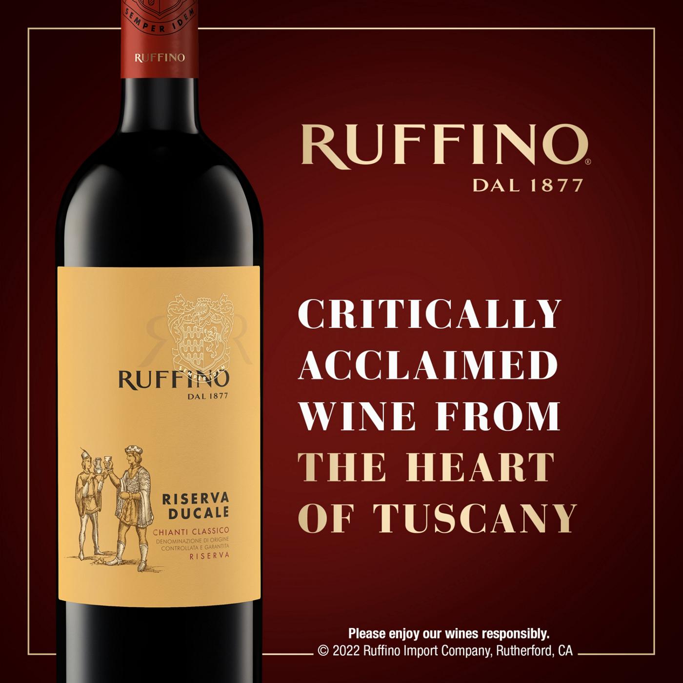 Ruffino Riserva Ducale Chianti Classico DOCG Sangiovese Red Blend, Italian Red Wine 750 mL Bottle; image 10 of 11