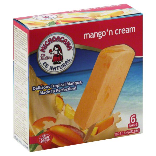 La Michoacana Mango 'N Cream Bars Shop Ice Cream at HEB