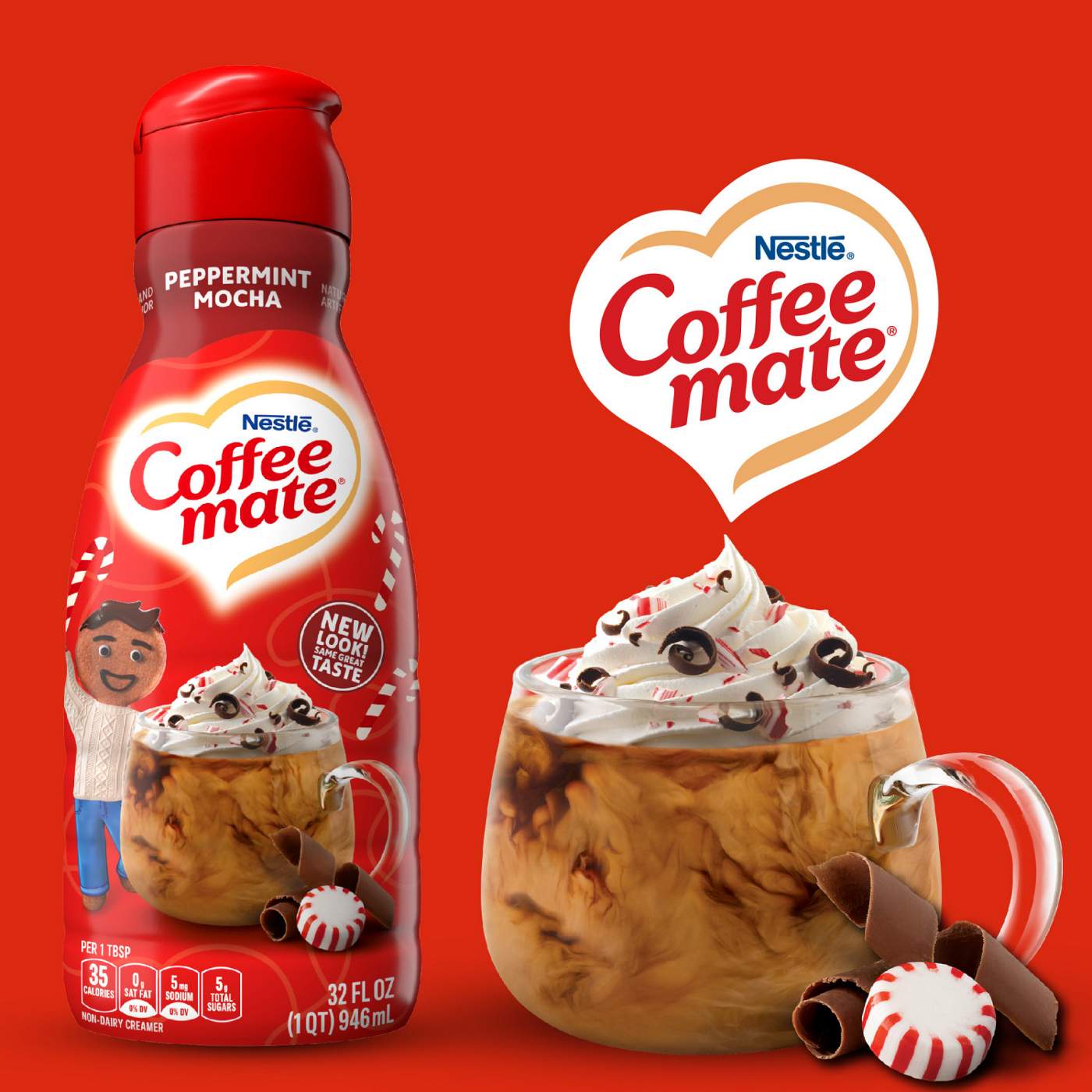 Coffee Mate Coffee mate Peppermint Mocha Flavored Liquid Coffee Creamer; image 4 of 5