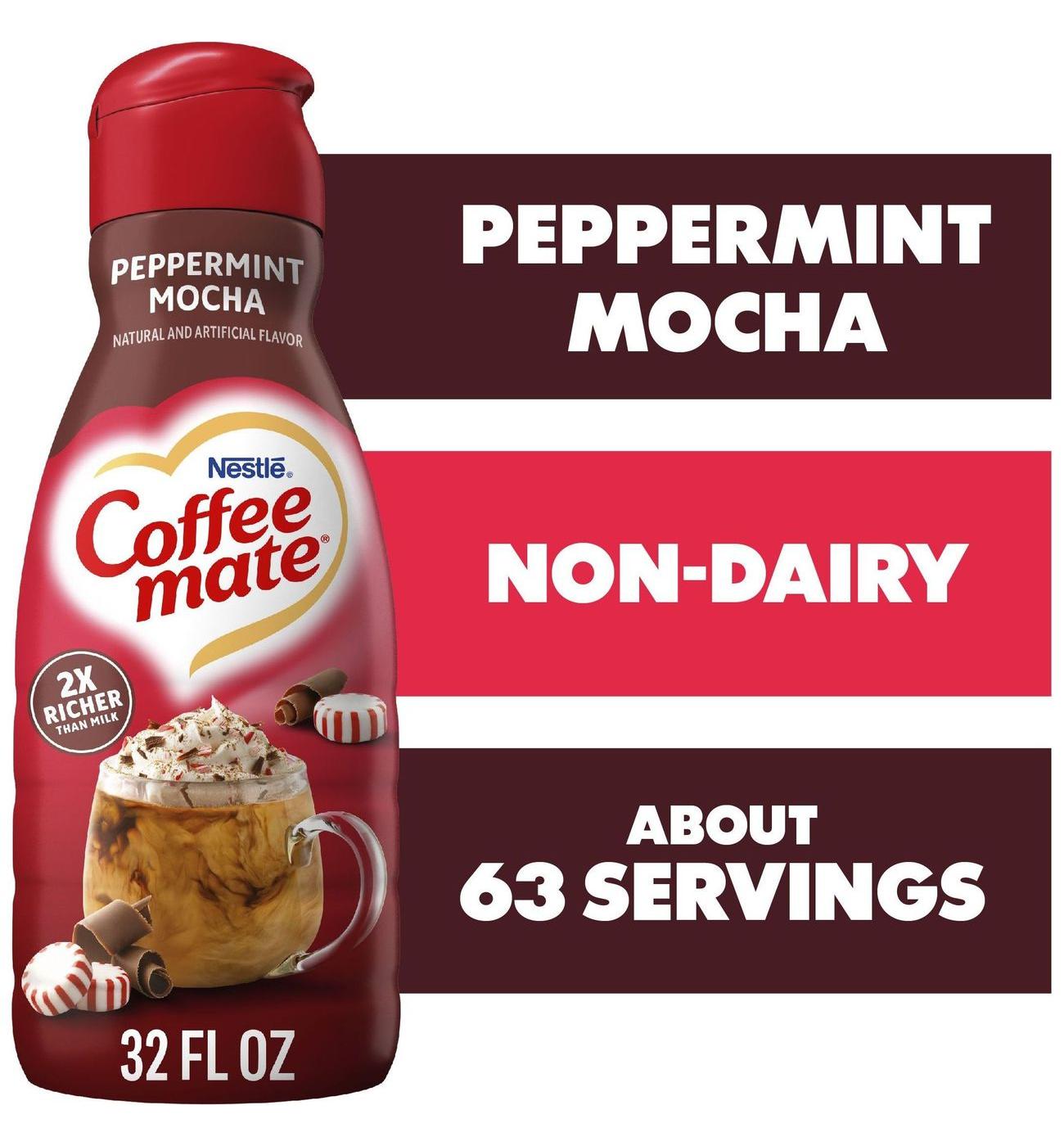 Nestle Coffee Mate Coffee Creamer -  Peppermint Mocha; image 7 of 8