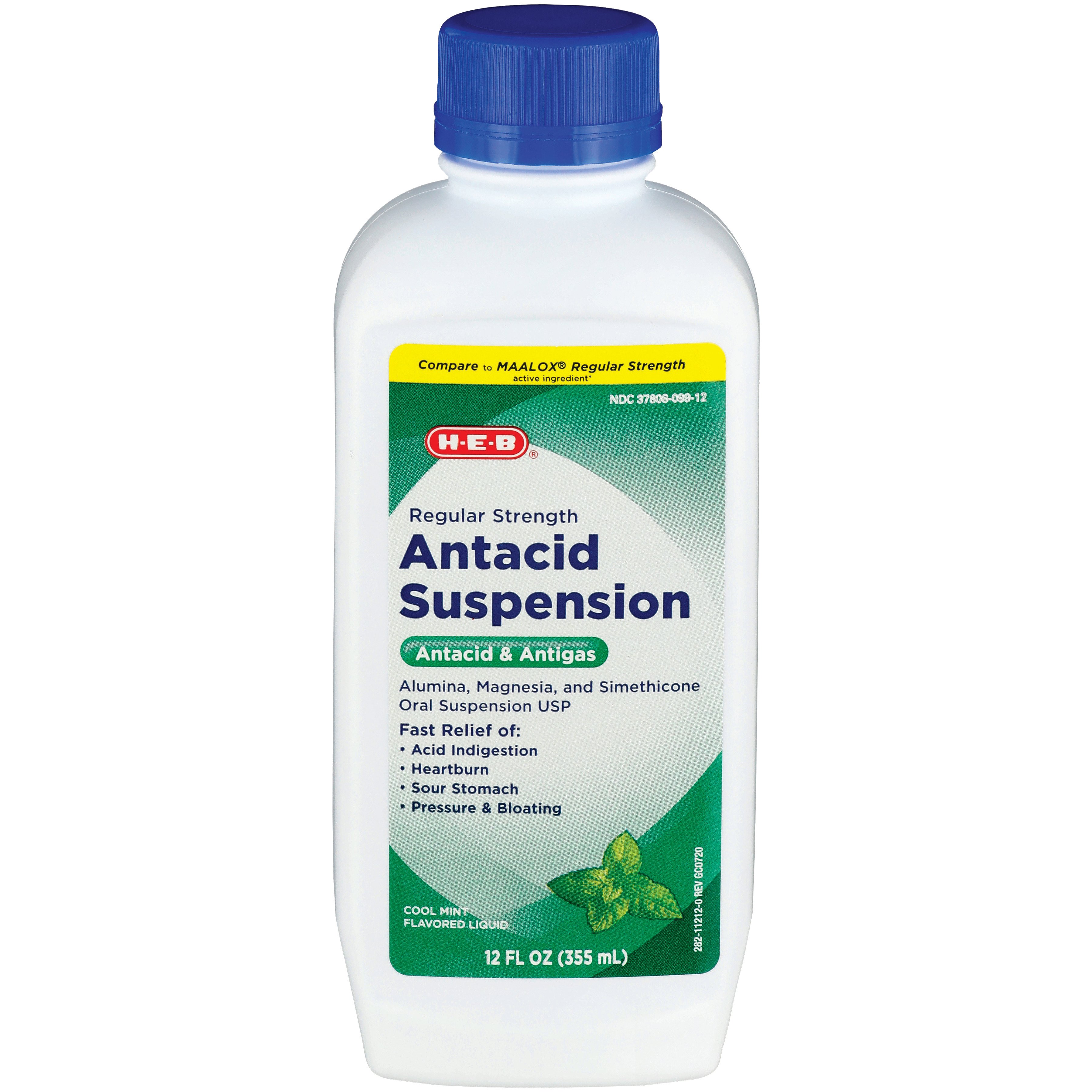 HEB Regular Strength Mint Flavored Antacid Liquid Shop Digestion