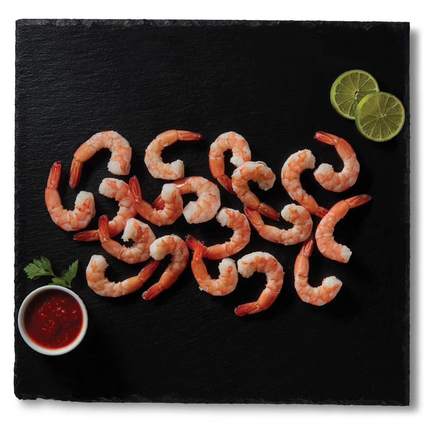 H-E-B Fish Market Peeled Tail-On Extra Large Cooked Shrimp, 31 - 40 ct/lb; image 1 of 2