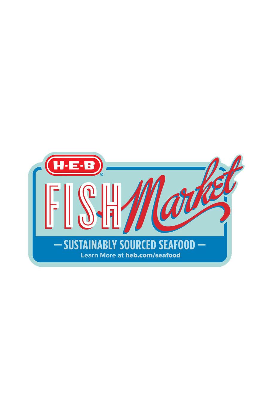 H-E-B Fish Market Peeled Tail-On Extra Large Cooked Shrimp, 31 - 40 ct/lb; image 2 of 2