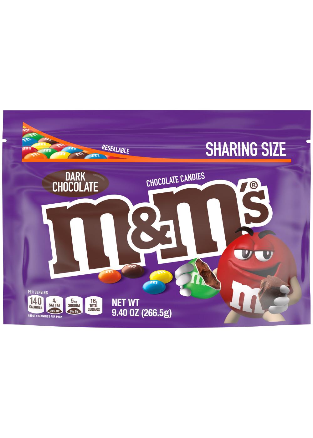 M&M's Chocolate Candies, Dark Chocolate, Sharing Size 9.4 oz