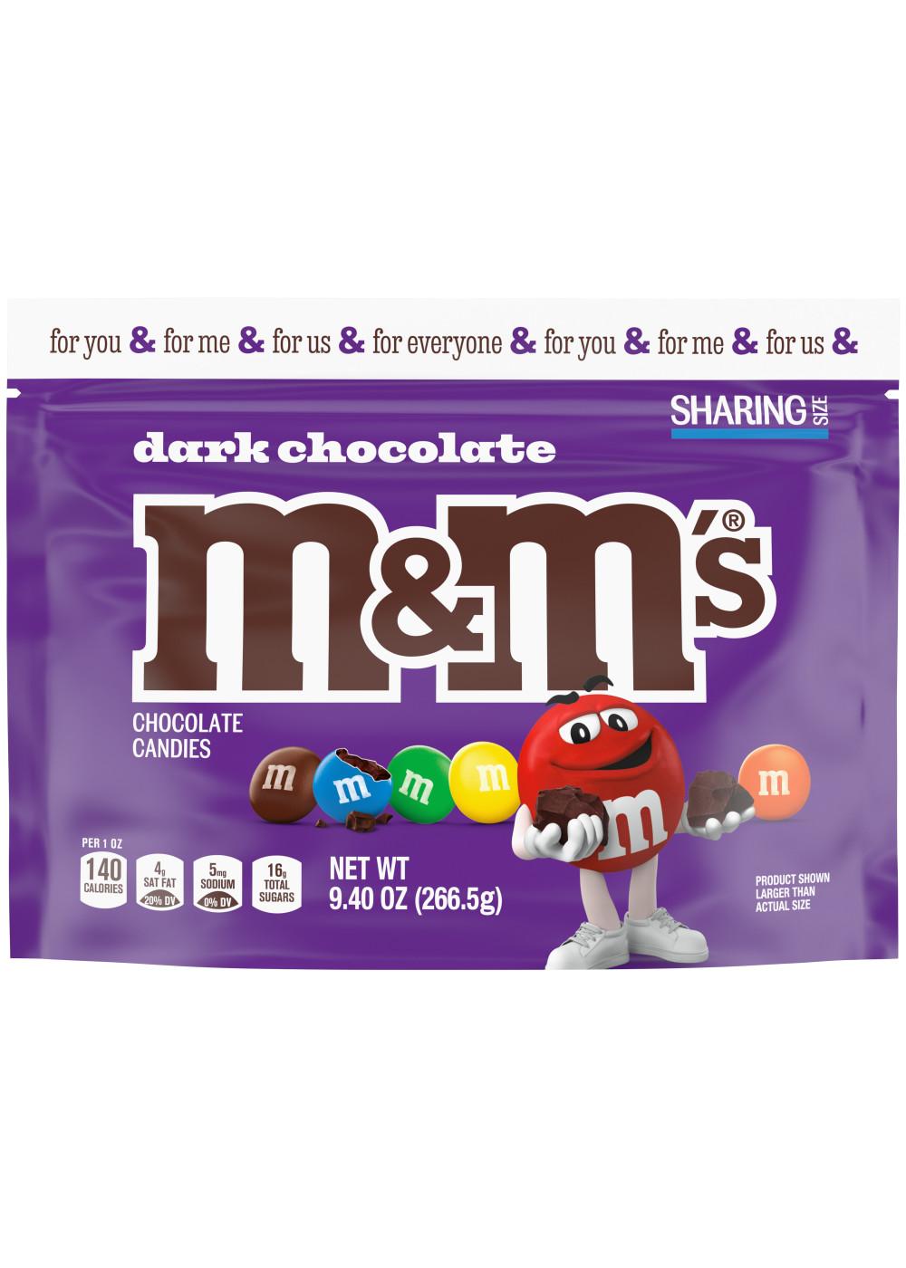 M&M's Chocolate Candies, Dark Chocolate, Sharing Size 9.4 oz