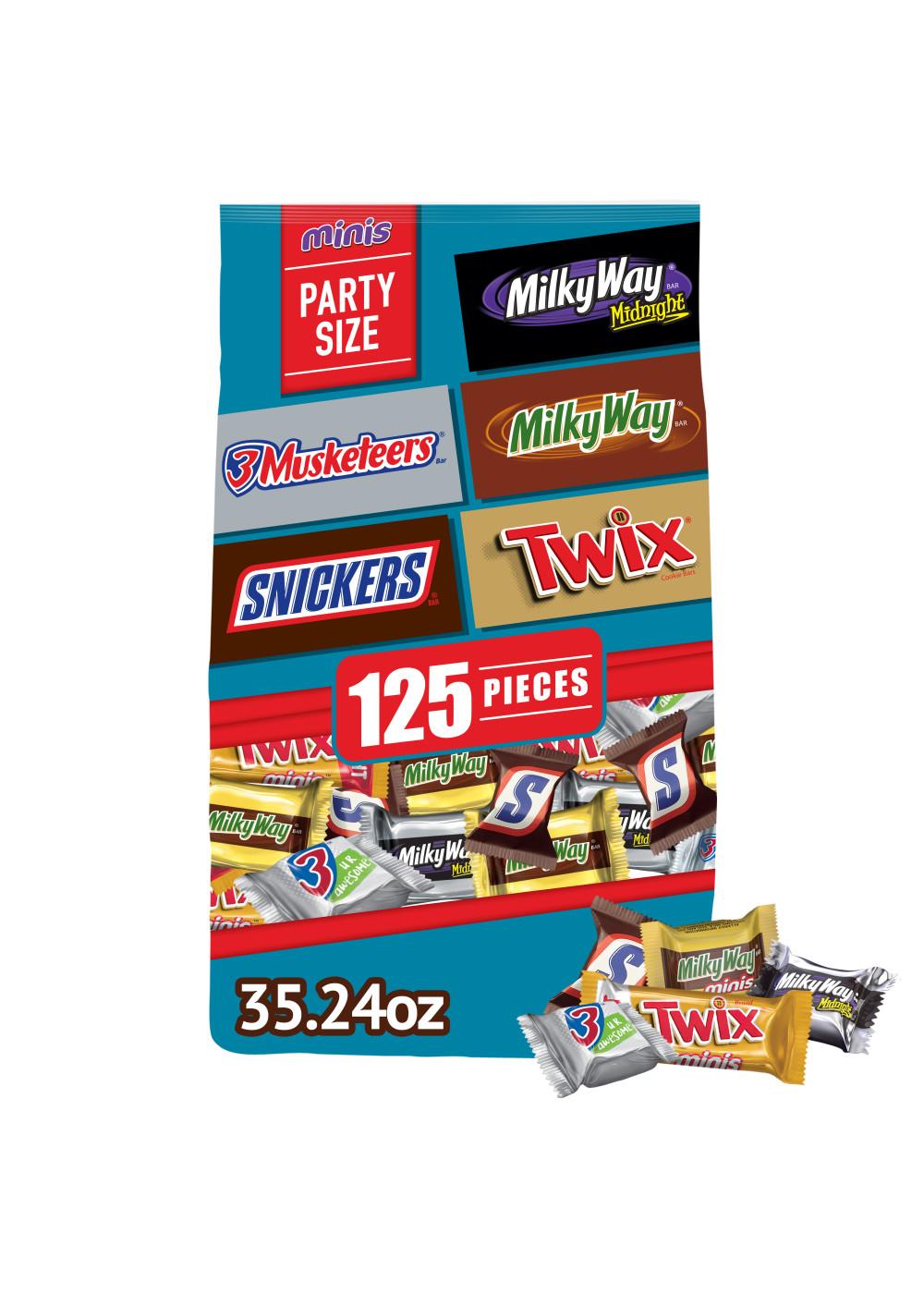 Snickers, Twix, Milky Way & 3 Musketeers Assorted Minis Chocolates Candy - Party Size; image 4 of 8