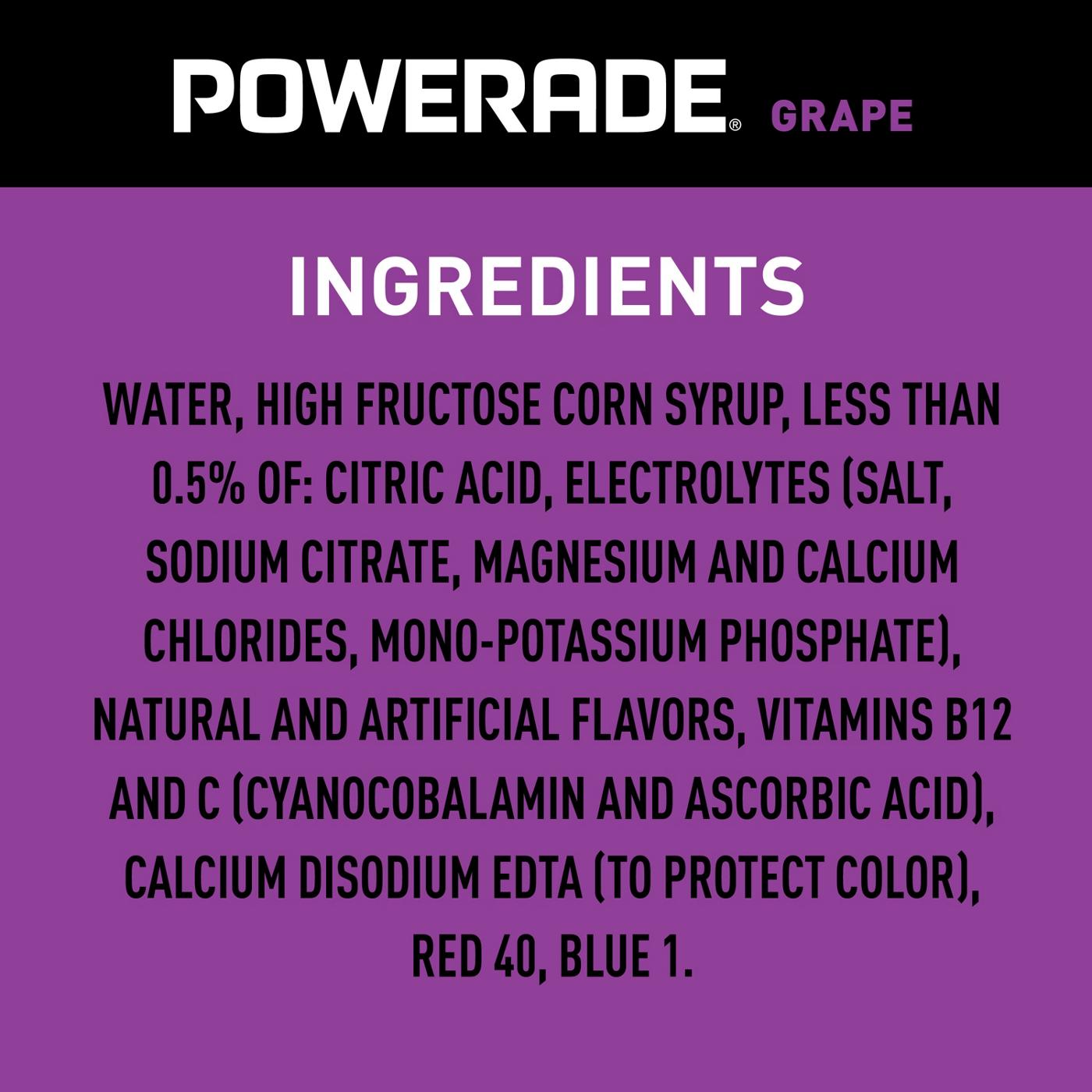 Powerade Grape Sports Drink; image 4 of 7