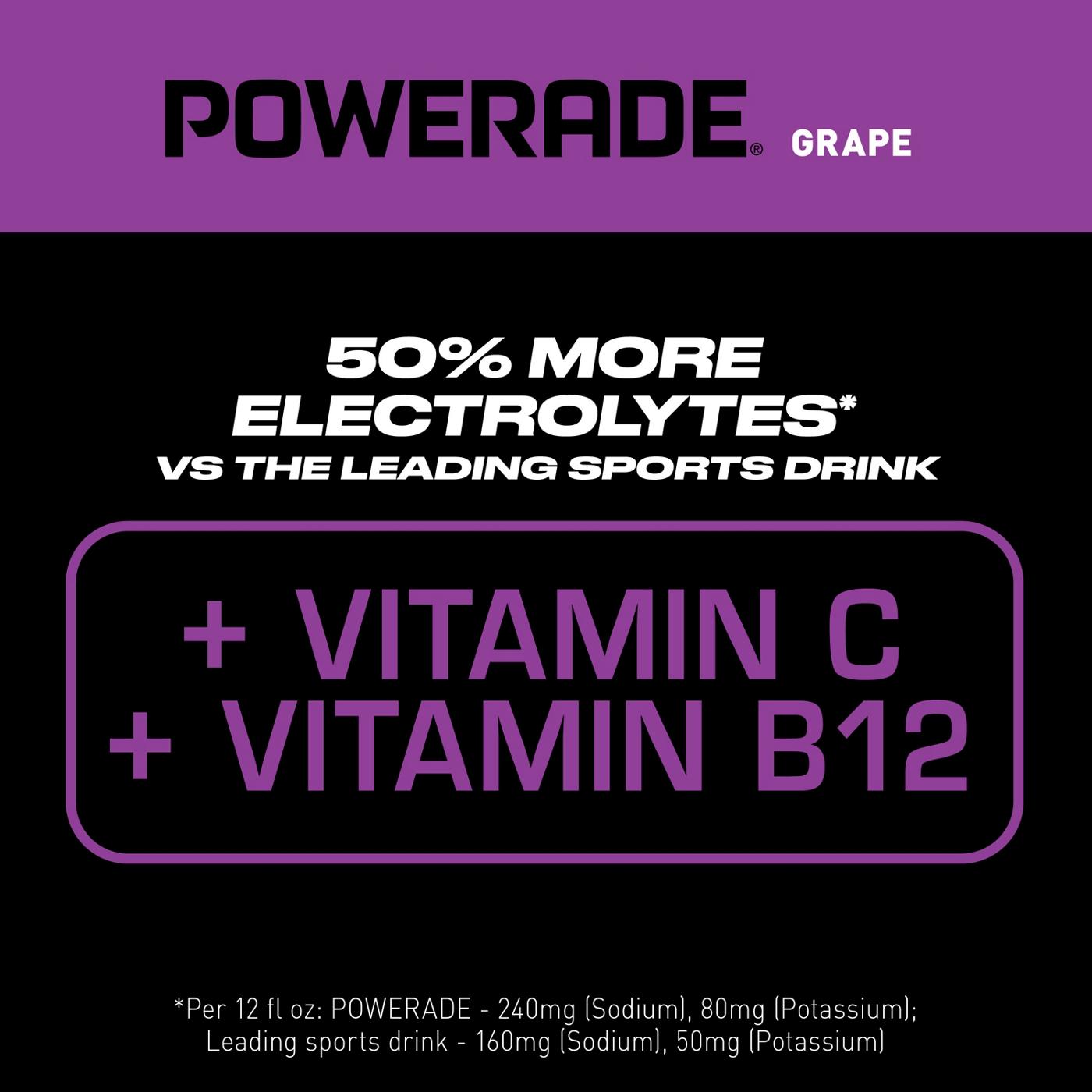 Powerade Grape Sports Drink; image 6 of 7