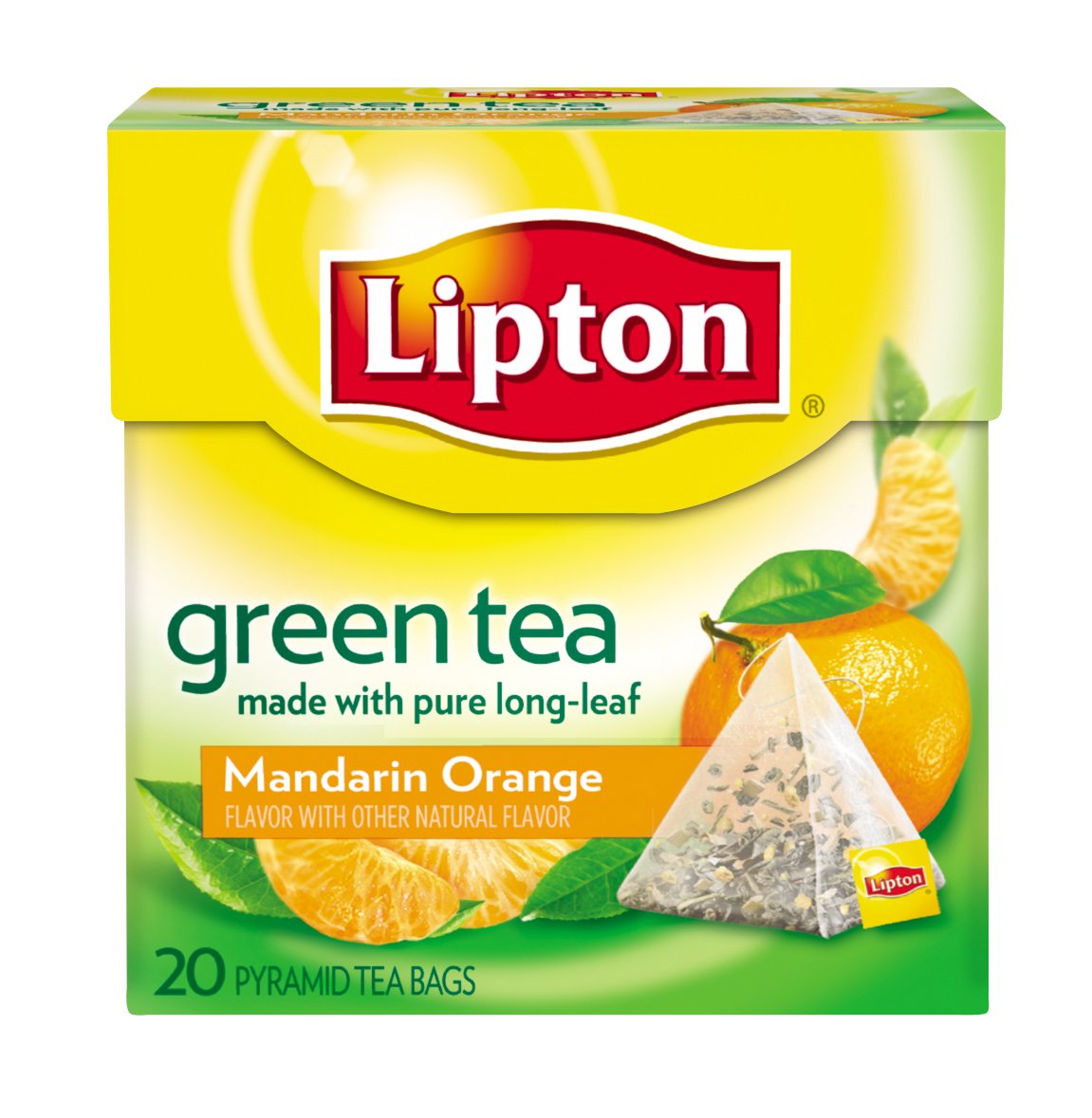 Lipton Mandarin Orange Green Tea Pyramids Shop Tea at HEB