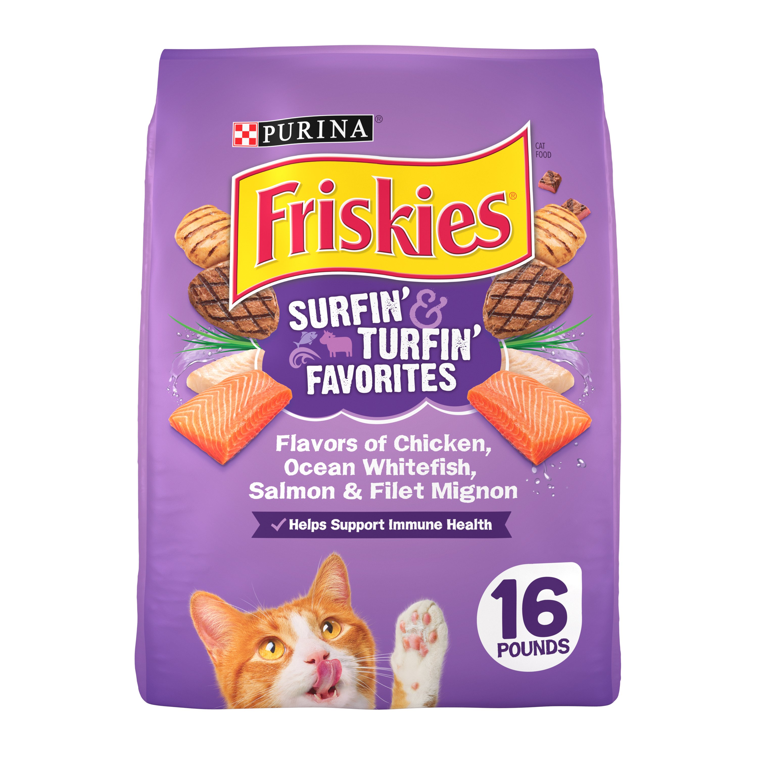 Cat dry food friskies