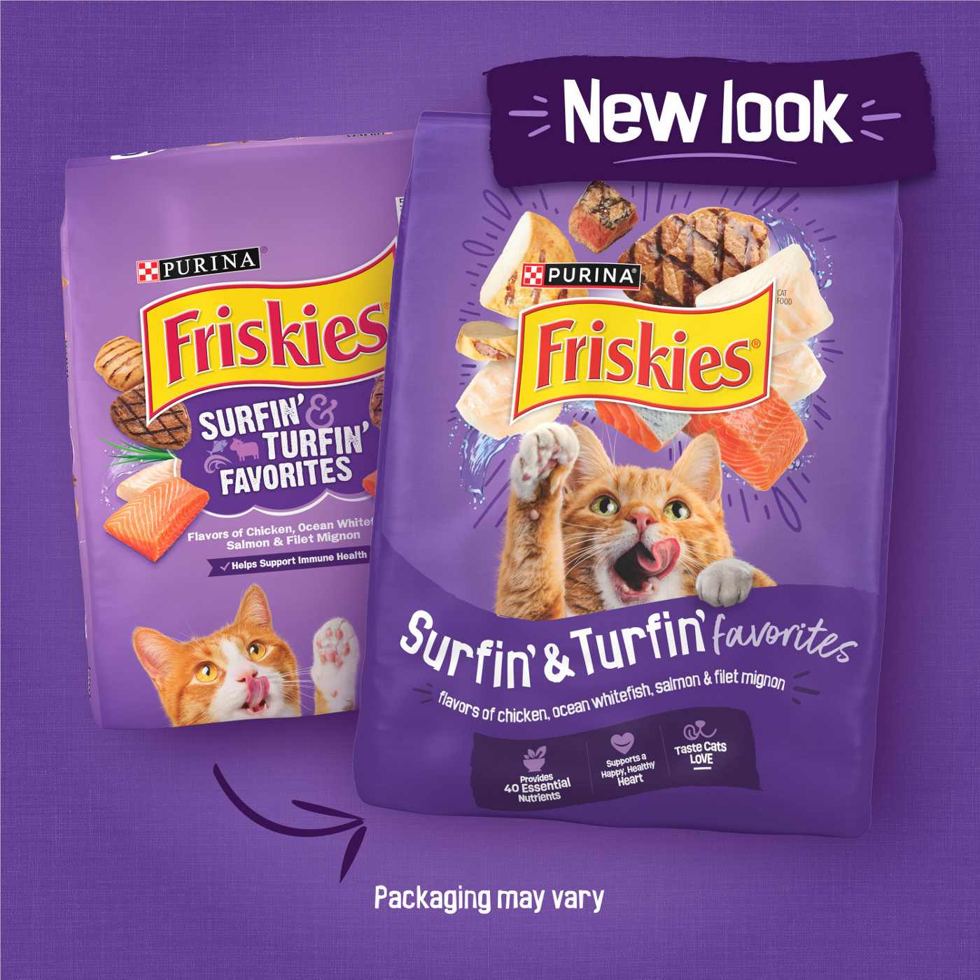 Purina Friskies Dry Cat Food, Surfin' & Turfin' Favorites Shop Food