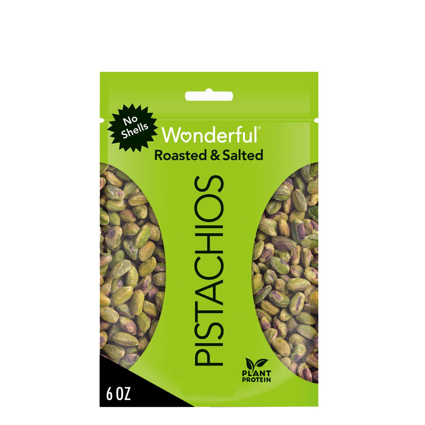 Wonderful Roasted Salted No Shell Pistachios; image 1 of 7