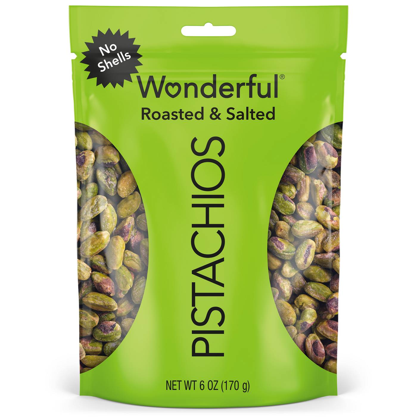 Wonderful Roasted & Salted No Shell Pistachios; image 1 of 7