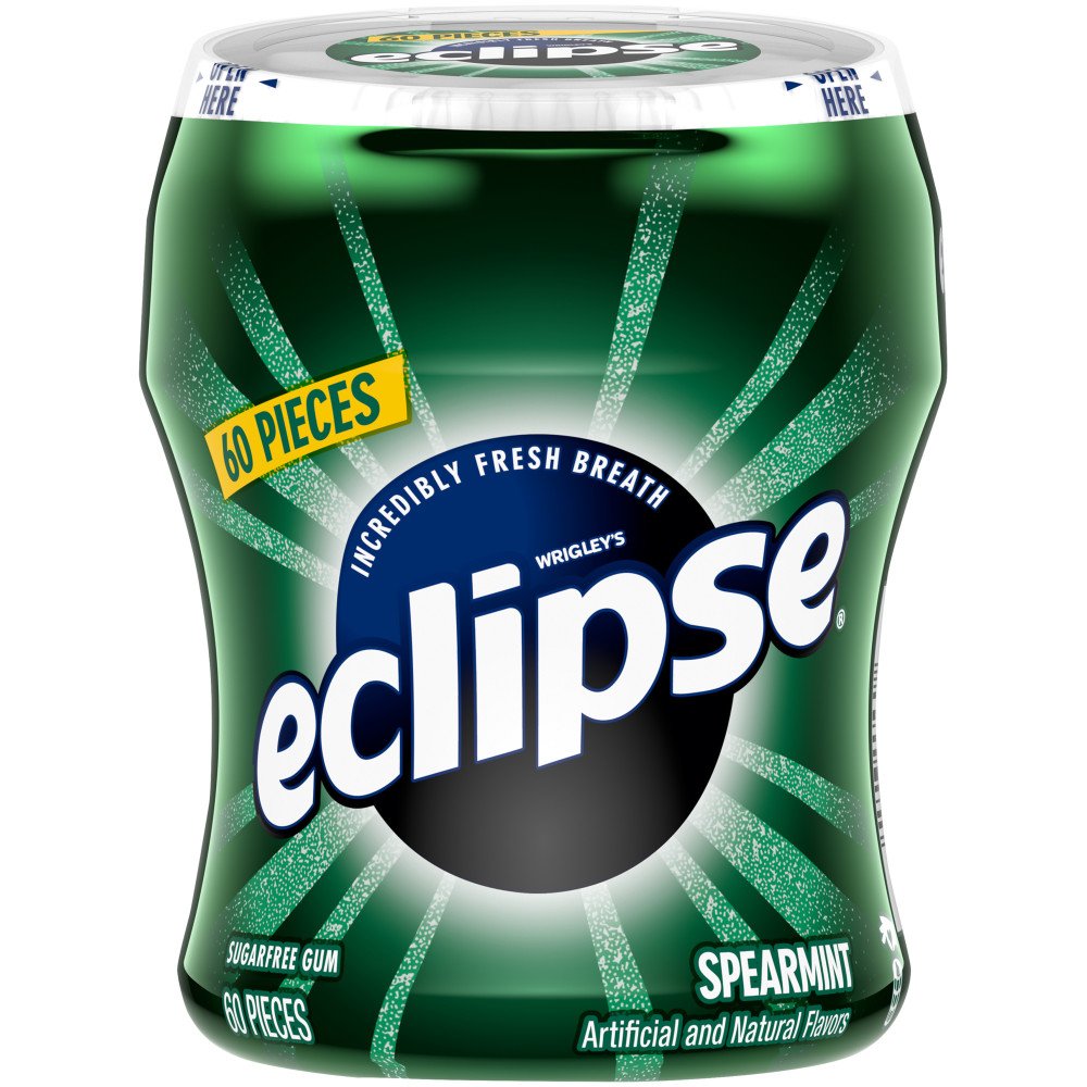 Eclipse Spearmint Sugarfree Gum, 60 ct bottle Shop Gum & Mints at HEB