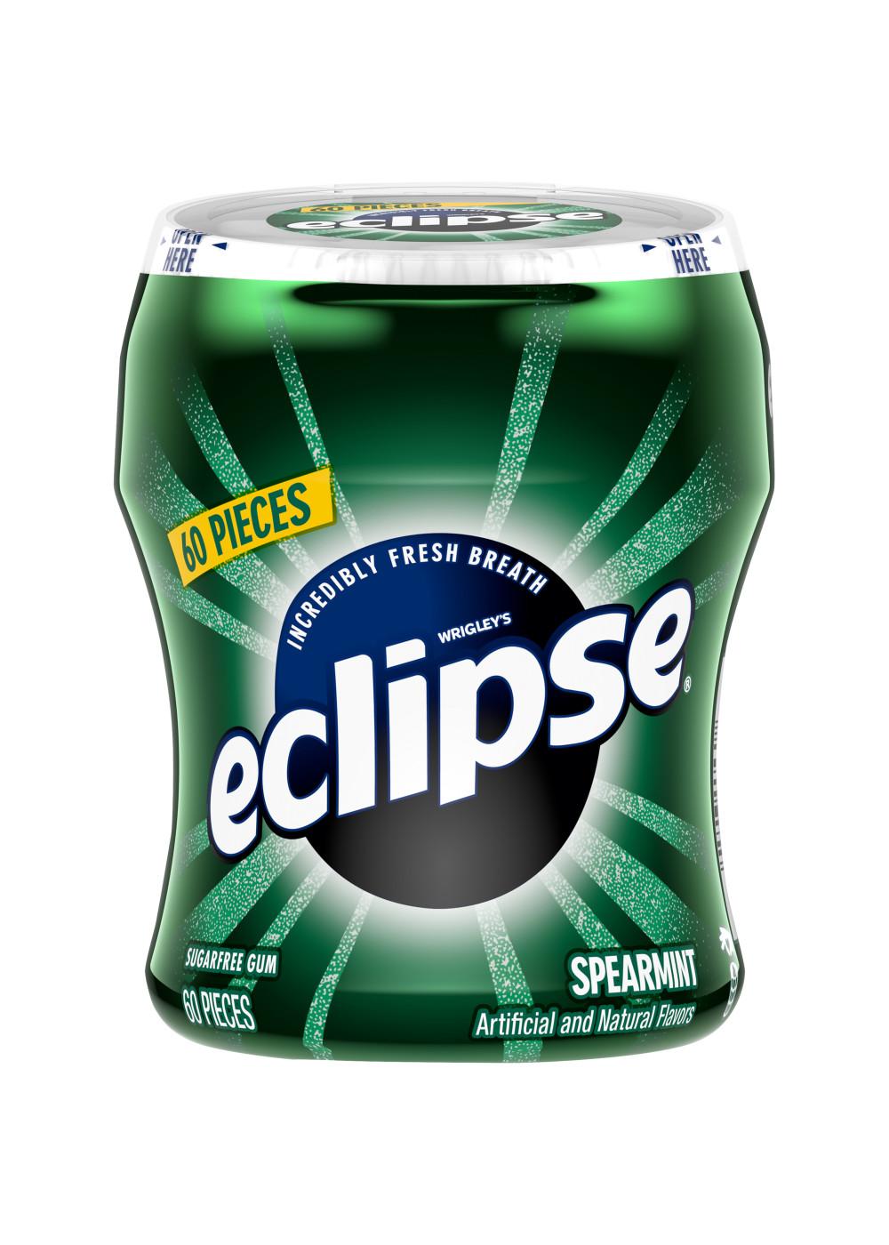 Eclipse Spearmint Sugar Free Chewing Gum Bottle; image 1 of 8