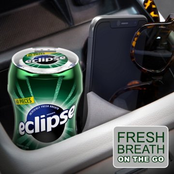 Eclipse Spearmint Sugar Free Chewing Gum Bottle, 60 pc