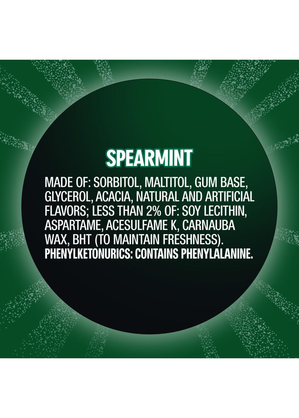Eclipse Spearmint Sugar Free Chewing Gum Bottle; image 7 of 8