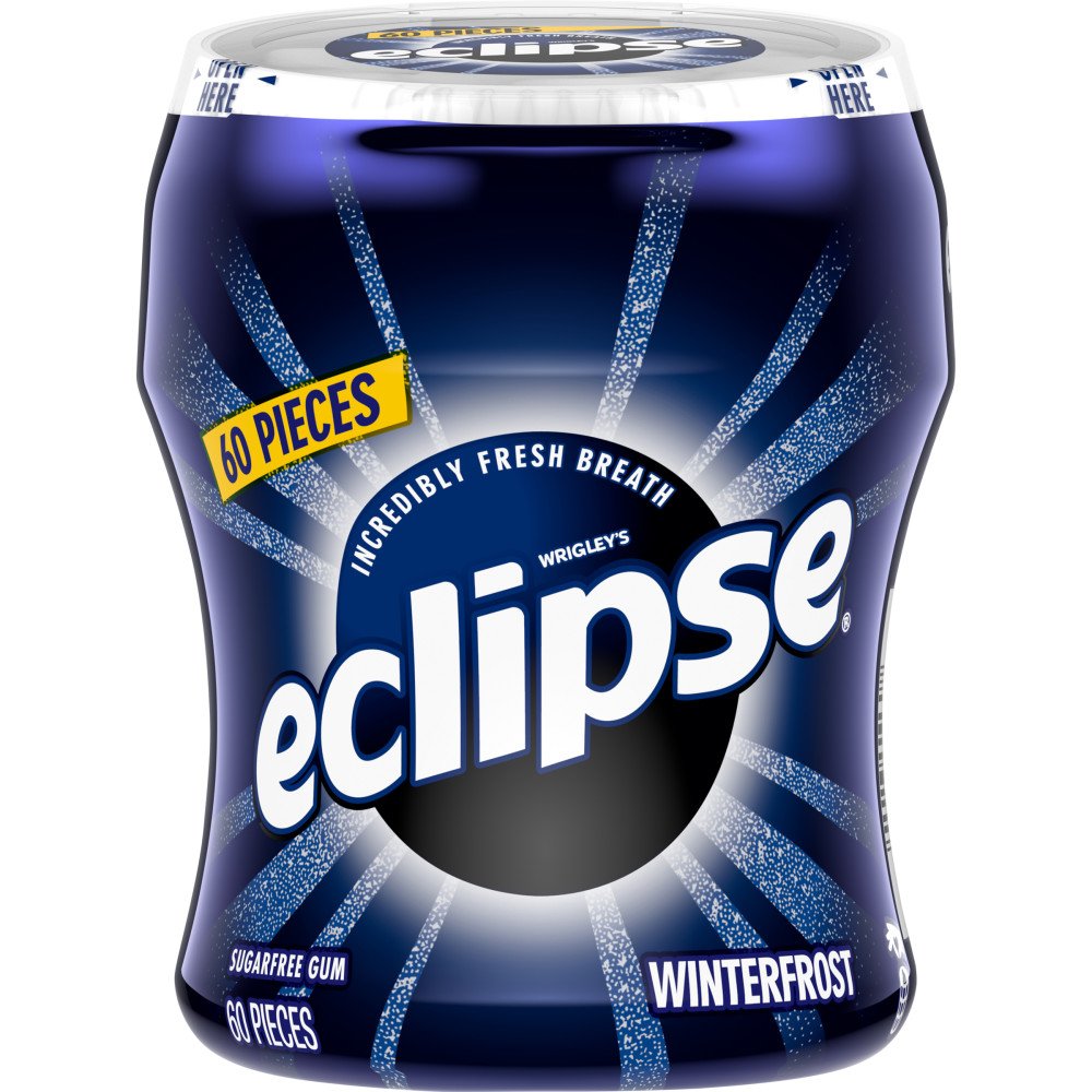 Eclipse Winterfrost Sugarfree Gum, 60 ct bottle Shop Gum & Mints at HEB