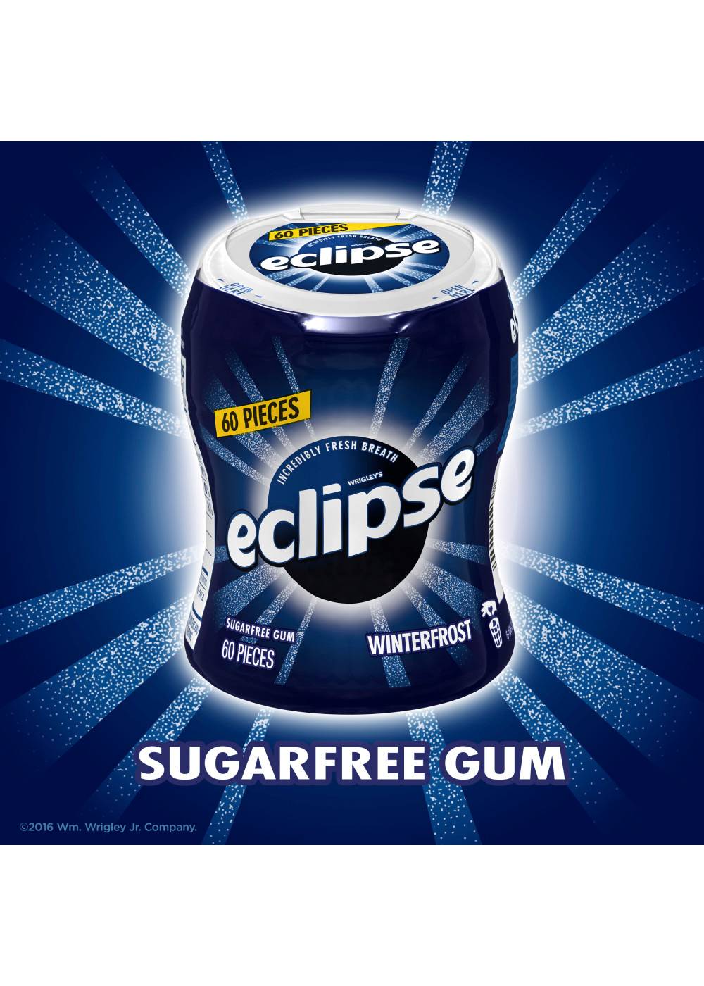 Eclipse Sugarfree Chewing Gum Bottle - Winterfrost; image 4 of 6
