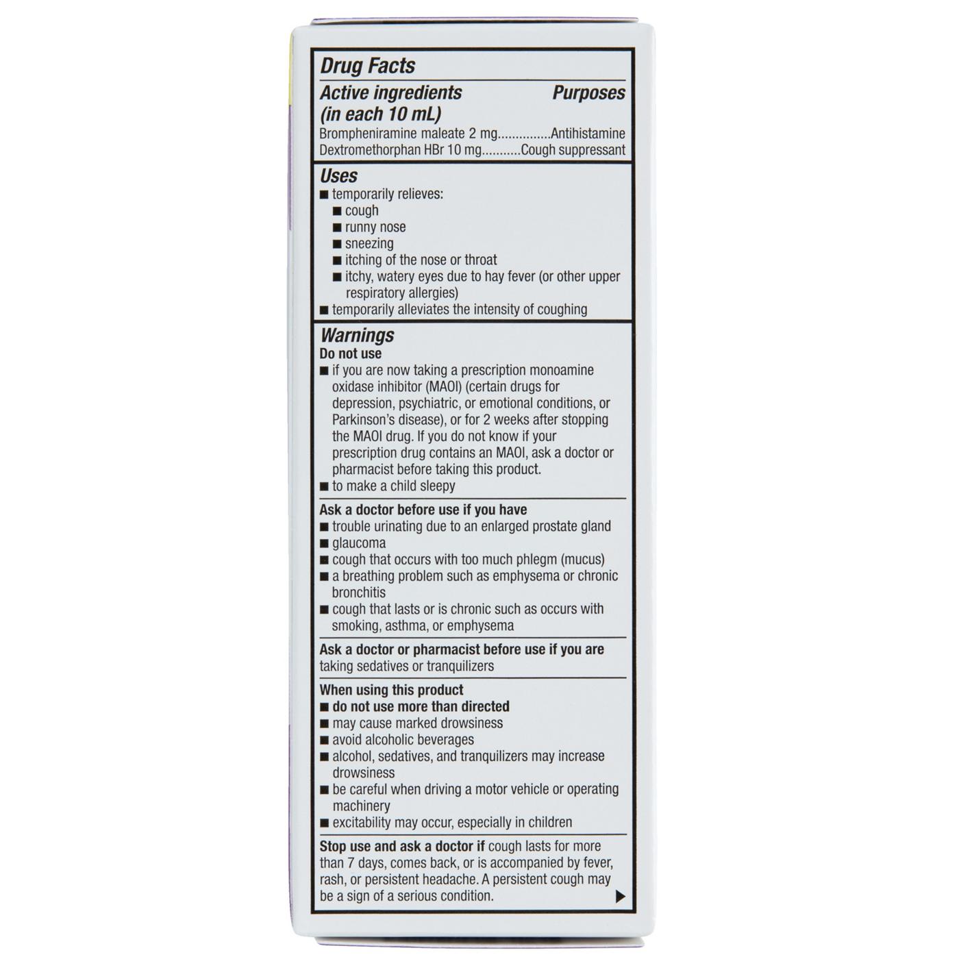 H-E-B Children’s Cold & Cough Multi-Symptom Liquid – Grape; image 3 of 5