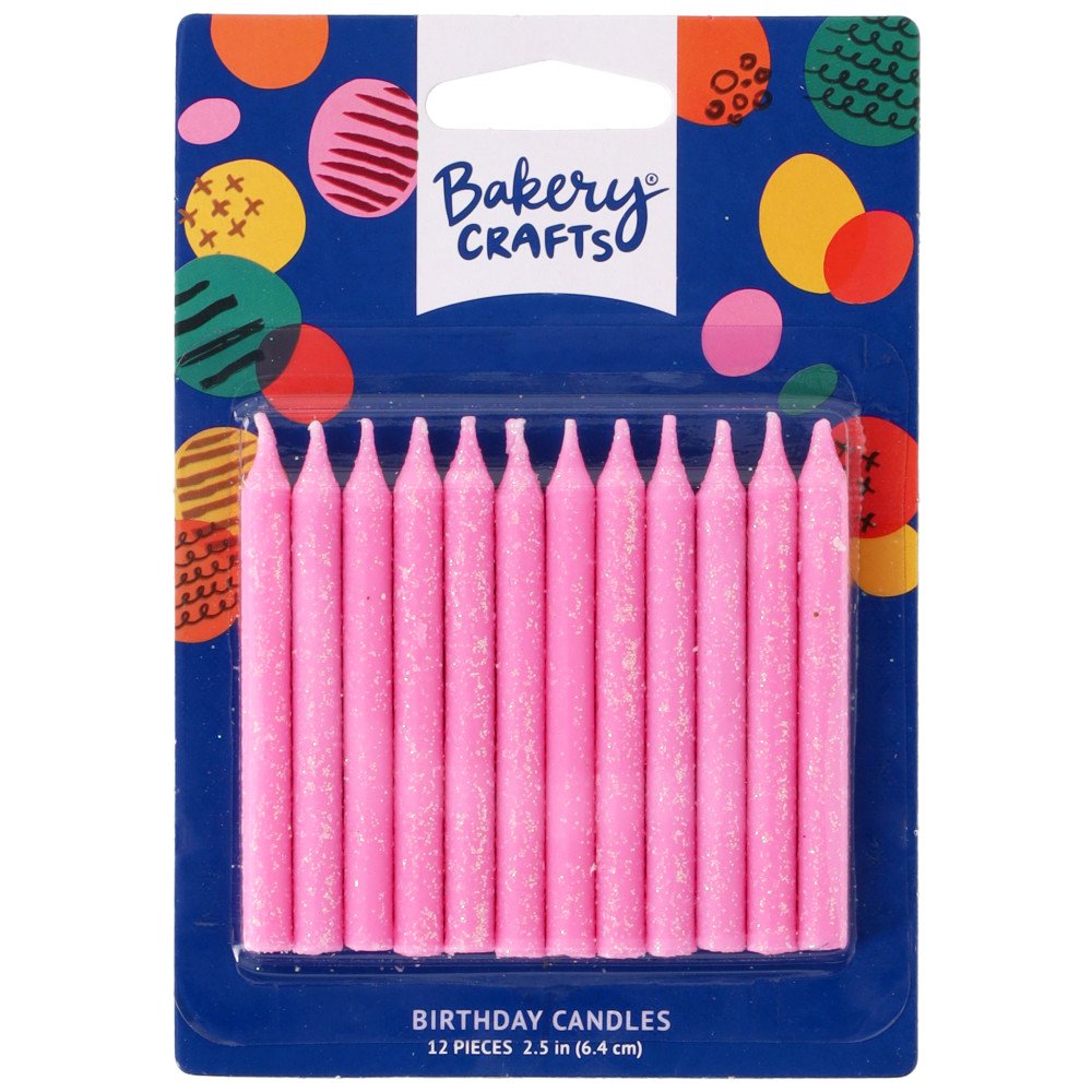 Culpitt Pink Glitter Birthday Candles Shop Birthday Candles at HEB