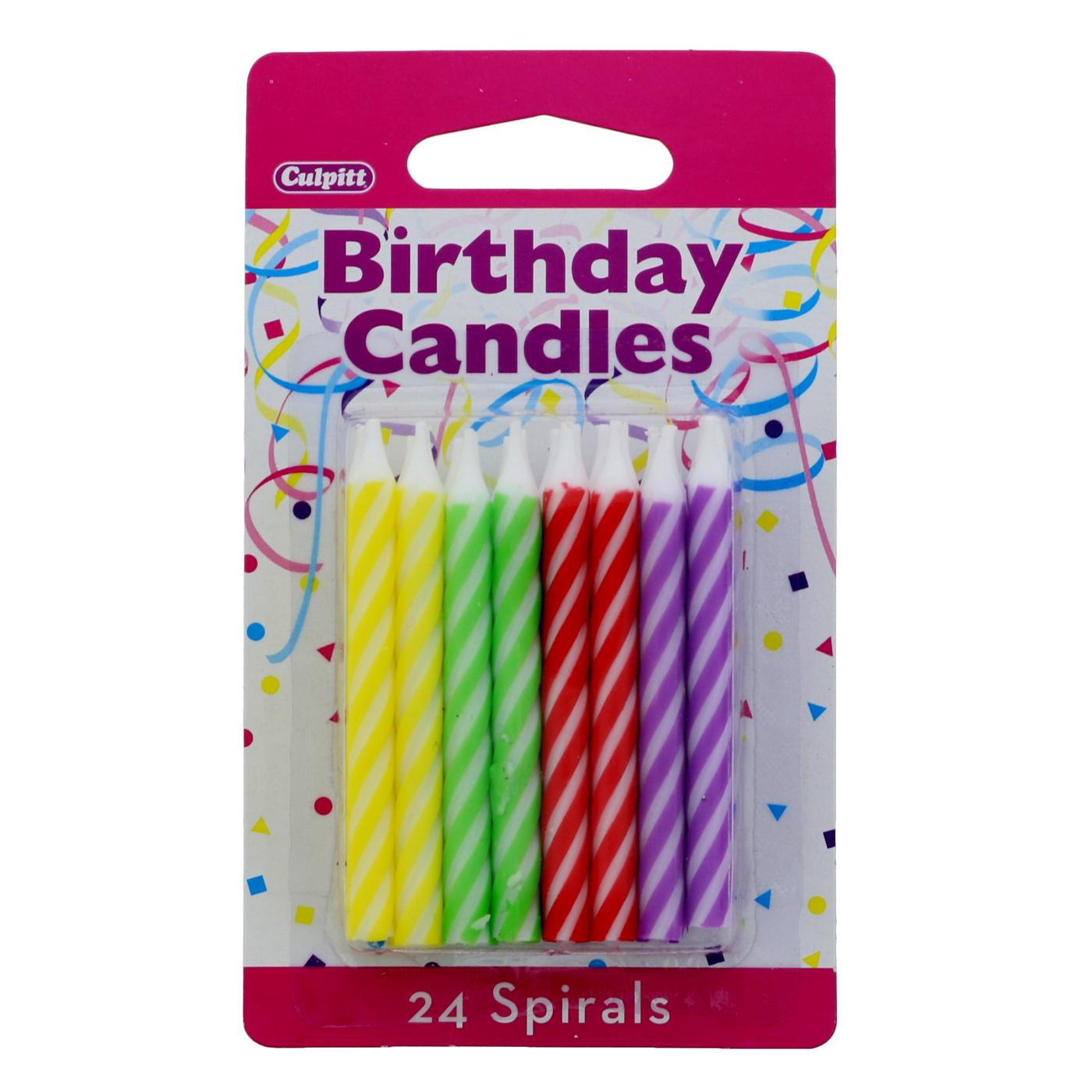 Culpitt Bright Spiral Birthday Candles; image 1 of 2