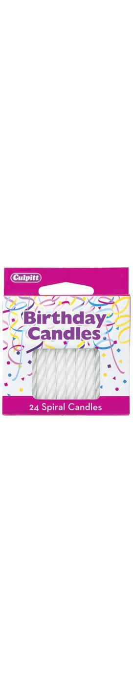 Culpitt White Spiral Birthday Candles; image 2 of 2