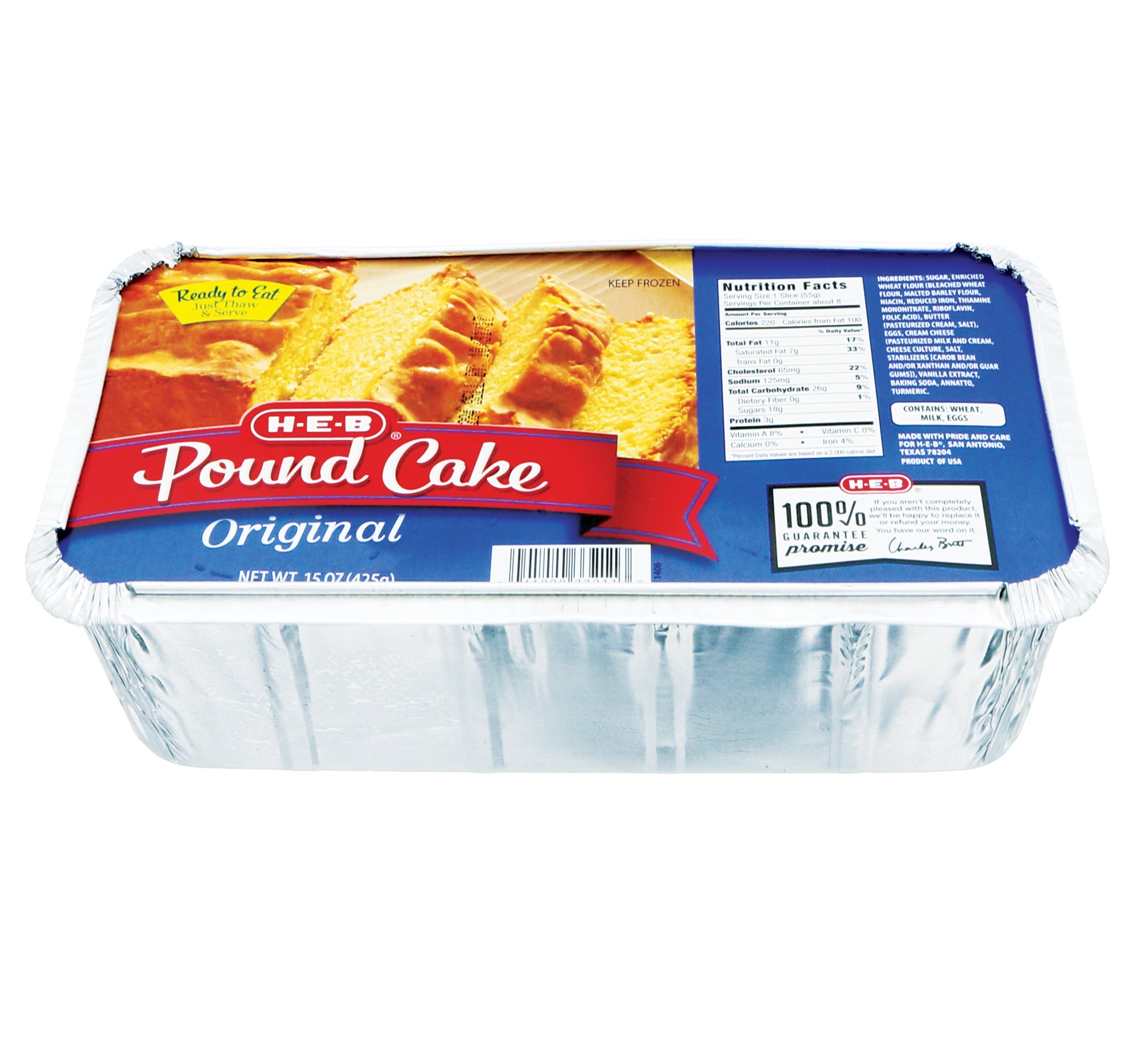 H-E-B Original Pound Cake - Shop Bread & Baked Goods at H-E-B