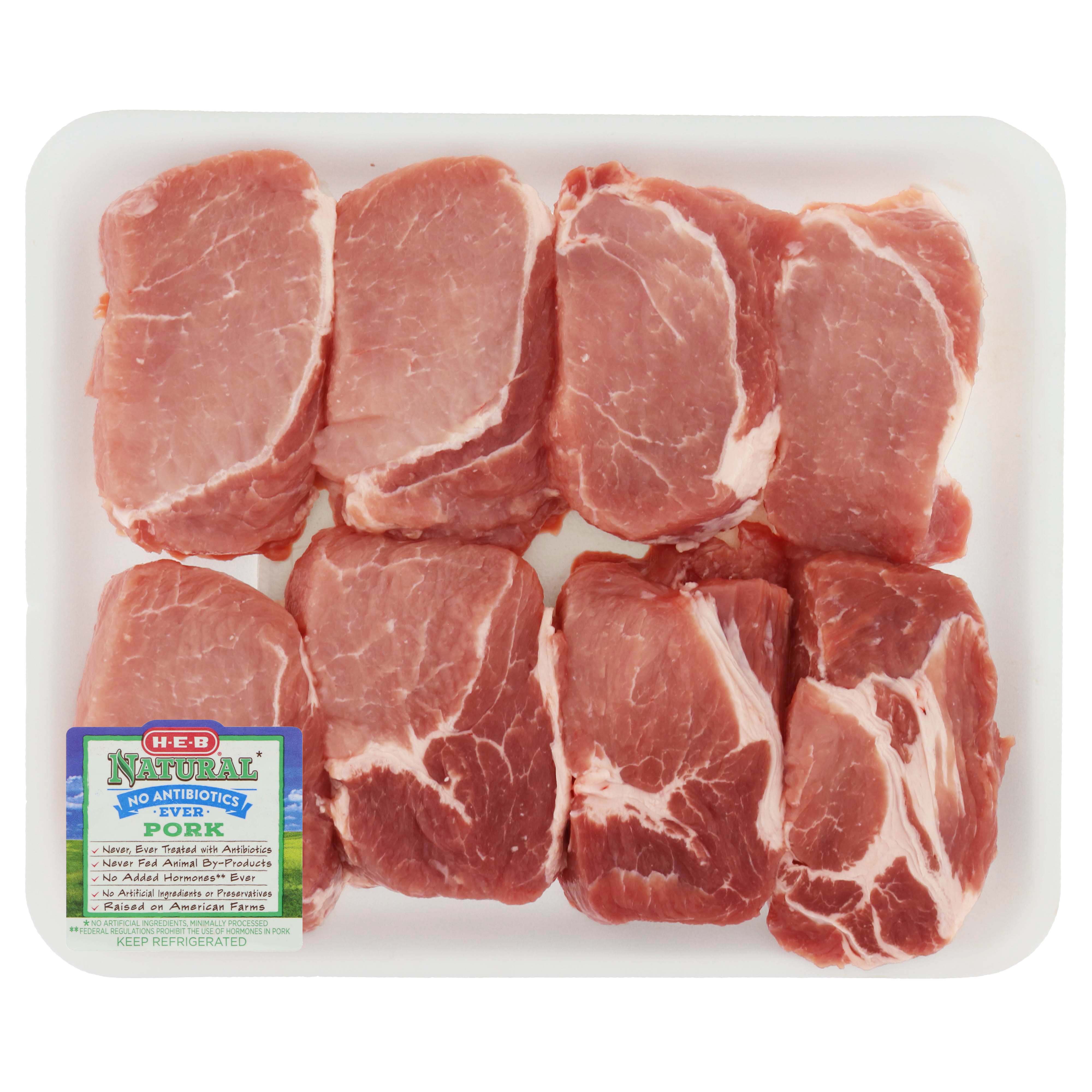 H-E-B Natural Boneless Ribeye Pork Chops, Thick Cut - Value Pack - Shop ...