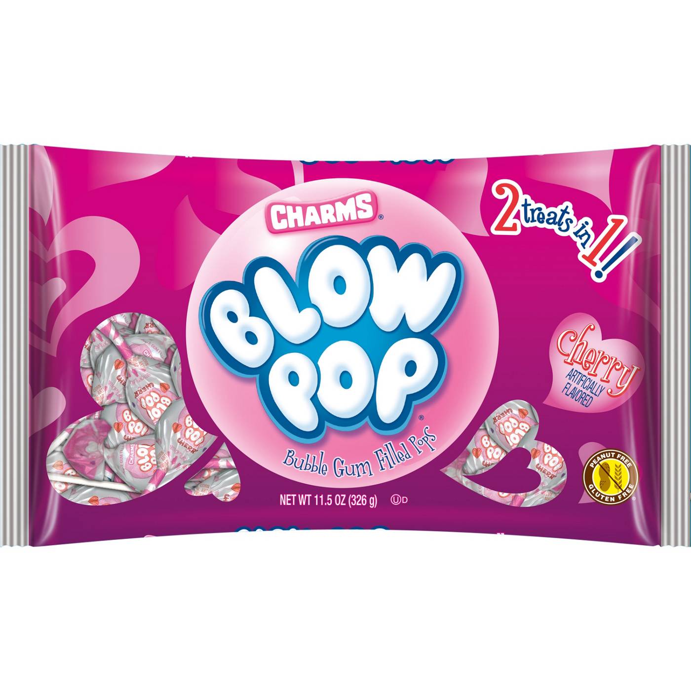 Charms Blow Pop Cherry Valentine's Candy Shop Candy at HEB