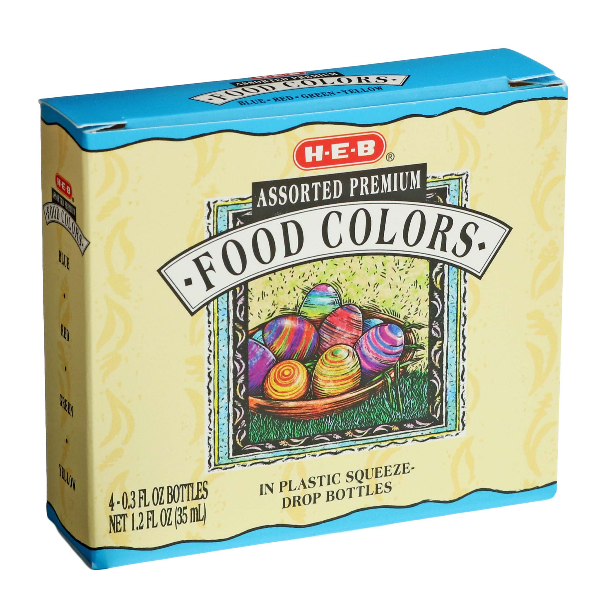 H-E-B Assorted Premium Food Colors