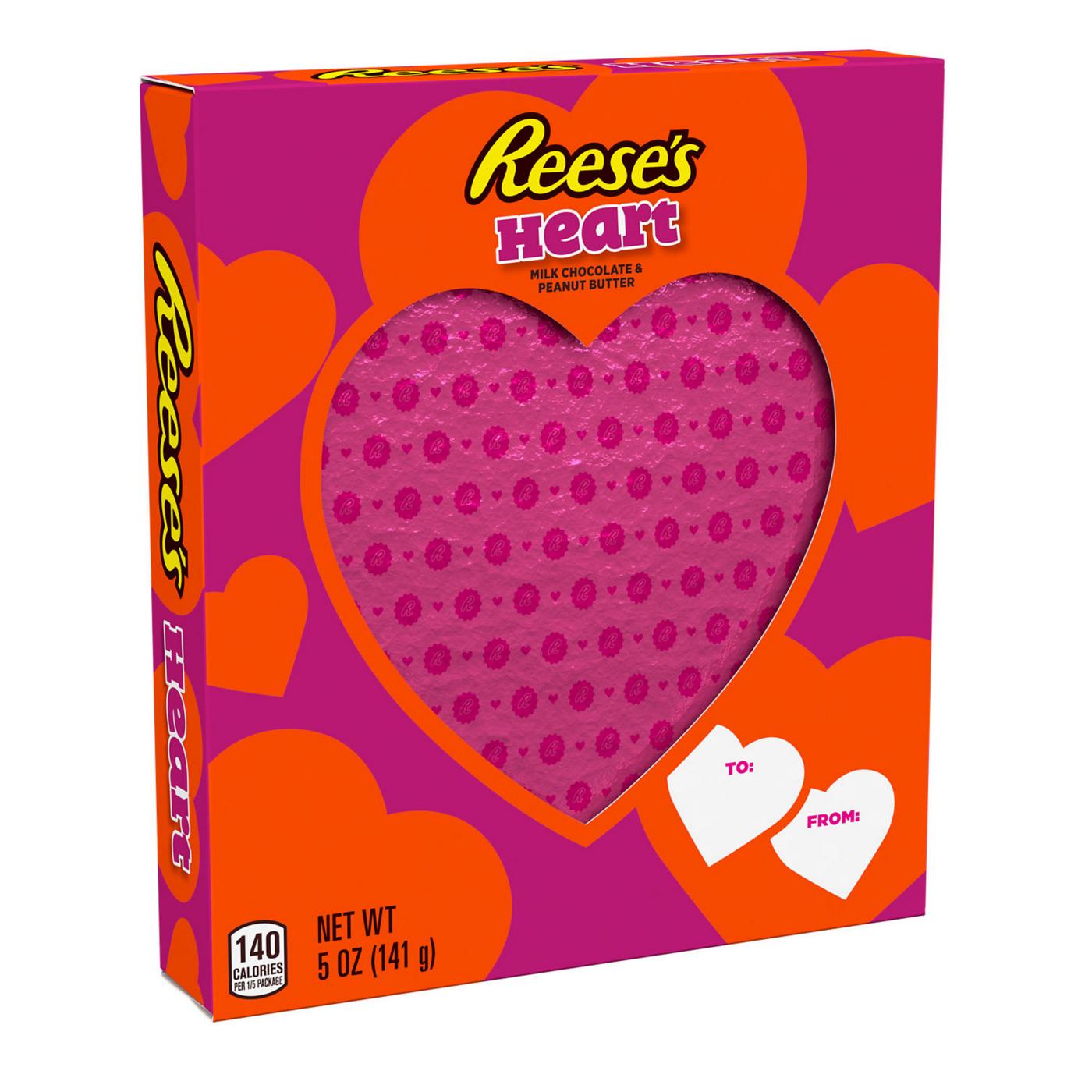 Reese's Milk Chocolate Peanut Butter Heart Valentine Gift Box; image 7 of 8